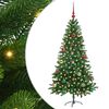vidaXL Vianočn&yacute; stromček s 150 LED-i so stojanom Zelen&aacute; 150 cm PE