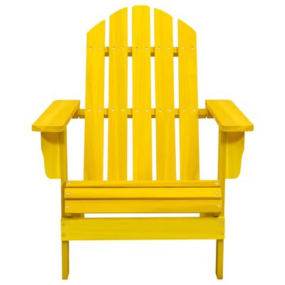 vidaXL Záhradná stolička Adirondack jedľový masív žltá