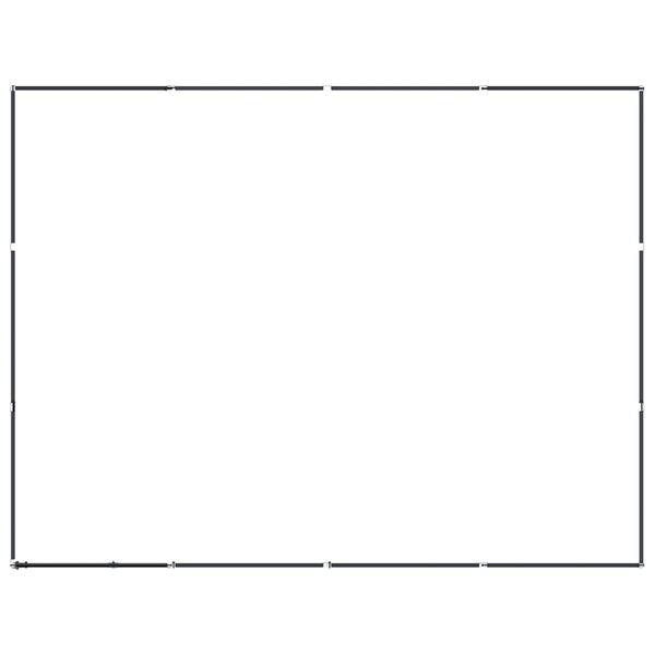 vidaXL Vonkajší koterec pre psov oceľový 11,06 m²