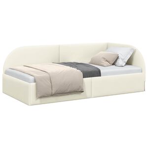 vidaXL Rohov&yacute; r&aacute;m postele Kr&eacute;mov&aacute; 80 x 200 cm Zamat