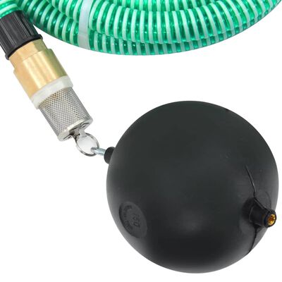 vidaXL Odsávacia hadica s mosadznými spojkami, zelená 1,1" 15 m, PVC