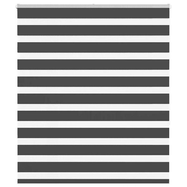 vidaXL Zebra roleta čierna 125x150 cm &scaron;&iacute;rka l&aacute;tky 120,9cm polyester