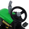 vidaXL Pedálový traktor pre deti s prívesom zelený a čierny
