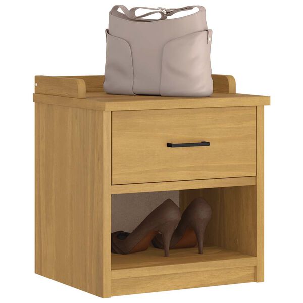 vidaXL Lavica do predsiene SANDNES 45x40x50 cm borovicov&yacute; mas&iacute;v