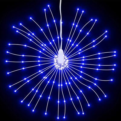 vidaXL Vianočná svietiaca hviezda 140 LED 8 ks modré 17 cm