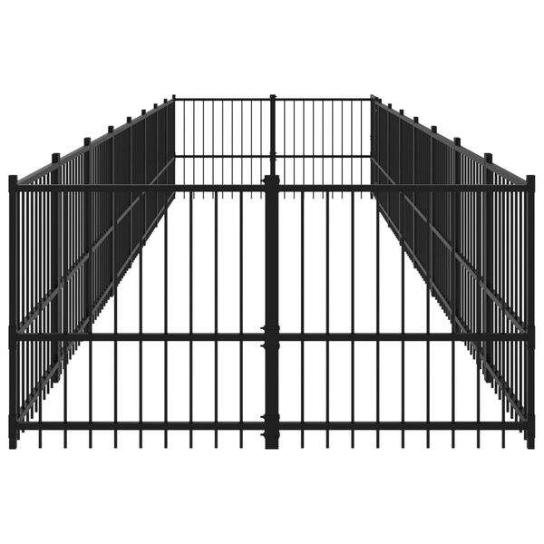 vidaXL Vonkaj&scaron;ia voli&eacute;ra pre psy oceľov&aacute; 15,02 m&sup2;