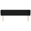 vidaXL Čelo postele so z&aacute;hybmi čierne 163x23x78/88 cm l&aacute;tka