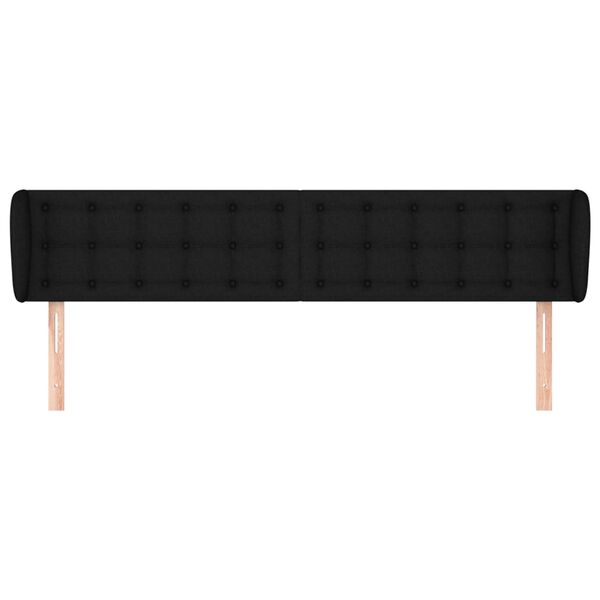 vidaXL Čelo postele so z&aacute;hybmi čierne 163x23x78/88 cm l&aacute;tka