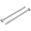 vidaXL Skrutka 2 ks Strieborn&aacute; M6 x 120 mm Oceľ