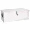 vidaXL &Uacute;ložn&yacute; box strieborn&yacute; 80x39x30 cm hlin&iacute;k