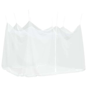vidaXL Z&aacute;hradn&aacute; kom&aacute;rov&aacute; sieť Obdĺžnikov&yacute; 220 mesh Biela Polyester