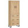 vidaXL Vysok&aacute; skrinka dub sonoma 69,5x34x180 cm spracovan&eacute; drevo