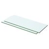 vidaXL Poličky 2 ks panel z priehľadn&eacute;ho skla 50x15 cm