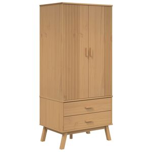 vidaXL &Scaron;atn&iacute;k OLDEN, hned&yacute; 76,5x53x172 cm, borovicov&yacute; mas&iacute;v