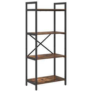 vidaXL Reg&aacute;l na knihy 4 &uacute;rovn&iacute; 56 x 34 x 133,5 cm Kompozitn&eacute; drevo