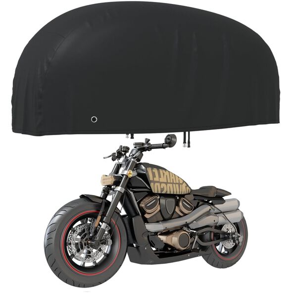 vidaXL Kryt na motocykel čierny 230x95x125 cm 210D oxford
