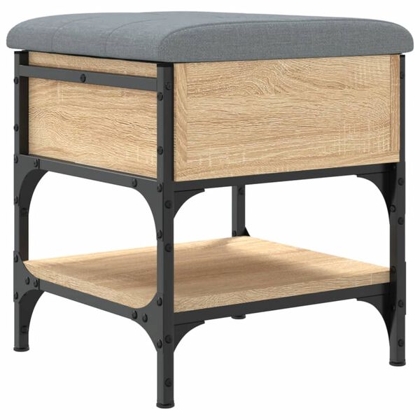 vidaXL Lavička na topánky dub sonoma 42x42x45 cm kompozitné drevo