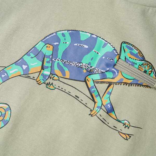 Detsk&eacute; tričko s kr&aacute;tkymi ruk&aacute;vmi svetl&eacute; kaki 104