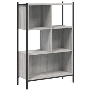 vidaXL Knižnica siv&aacute; sonoma 72x28x109 cm kompozitn&eacute; drevo
