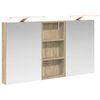 vidaXL Set kabinetov do k&uacute;peľne s poličkou 3 pcs 110 x 10,5 x 60,5 cm