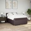 vidaXL Boxspring posteľ s matracom tmavohned&aacute; 140x190 cm l&aacute;tka