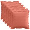 vidaXL Poťah na podložku 6 ks HOUTEN Červenooranžov&aacute; 30 x 30 cm