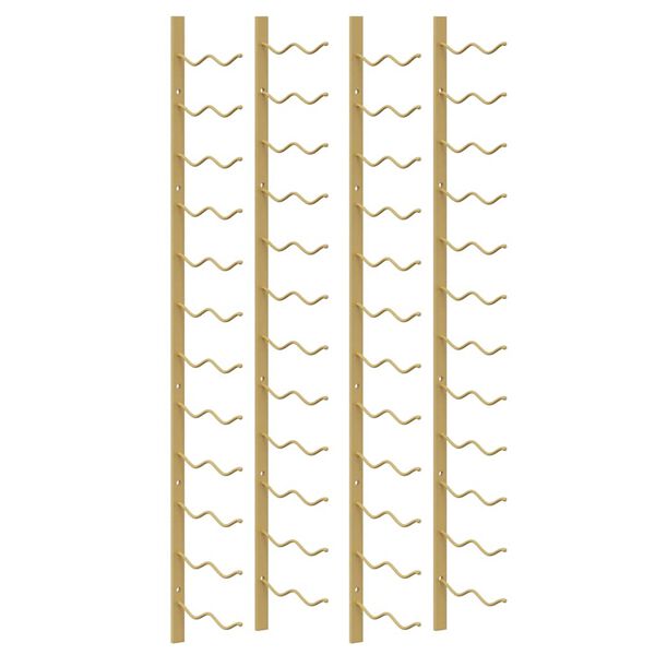 vidaXL N&aacute;stenn&yacute; stojan na v&iacute;no na 24 flia&scaron; 2 ks zlat&yacute; železn&yacute;