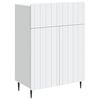 vidaXL Serv&iacute;rovacia skriňa Biela 66 x 34,5 x 92 cm Kompozitn&eacute; drevo