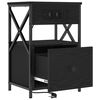 vidaXL Nočn&yacute; stol&iacute;k Čierny dub 40 x 31 x 60 cm Kompozitn&eacute; drevo