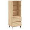 vidaXL Vysok&aacute; skrinka dub sonoma 40x36x110 cm spracovan&eacute; drevo