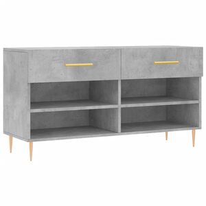 vidaXL Lavička na top&aacute;nky, bet&oacute;novo siv&aacute; 102x35x55cm, kompozitn&eacute; drevo