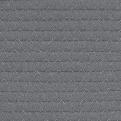 vidaXL Úložný kôš sivobiely Ø38x46 cm bavlna