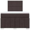 vidaXL Boxspring posteľ s matracom tmavohned&aacute; 120x190 cm l&aacute;tka