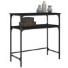 vidaXL Konzolov&yacute; stol&iacute;k čierny 75x35,5x75 cm kompozitn&eacute; drevo
