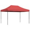 vidaXL Skladac&iacute; pop-up p&aacute;rty stan burgundsk&yacute; 410x279x315 cm