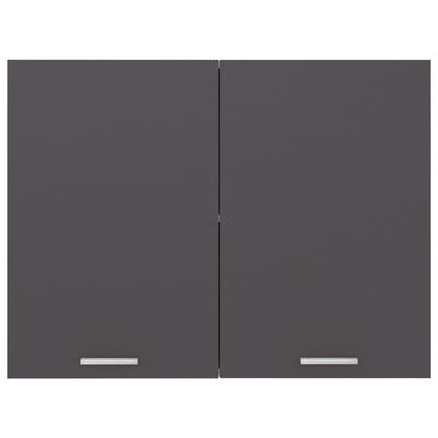 vidaXL Závesná skrinka, sivá 80x31x60 cm, kompozitné drevo