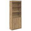vidaXL Vysok&aacute; skrinka dub artisan 70x35x180 cm kompozitn&eacute; drevo
