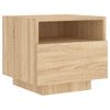 vidaXL Nočný stolík s LED svetlami dub sonoma 40x39x37 cm