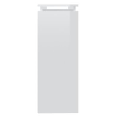 vidaXL Konzolový stolík lesklý biely 102x30x80 cm drevotrieska