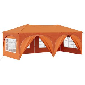 vidaXL Pr&iacute;stre&scaron;ok na p&aacute;rty 575 x 288 x 245 cm Oranžov&aacute; Oxfordsk&aacute; l&aacute;tka