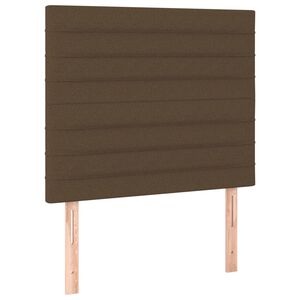vidaXL Čelo postele tmavohned&eacute; 80x5x118/128 cm l&aacute;tkov&eacute;