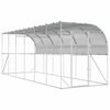 vidaXL Kurn&iacute;k proti stene Strieborn&aacute; 600 x 150 x 215 cm