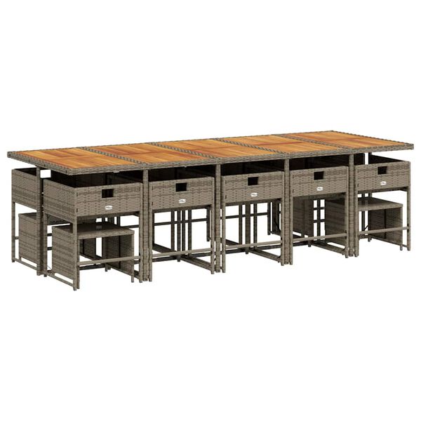 vidaXL 15-dielna z&aacute;hrad. jed&aacute;lensk&aacute; s&uacute;prava s vank&uacute;&scaron;mi siv&aacute; polyratan