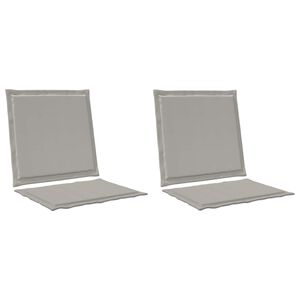 vidaXL Sedadlov&eacute; a zadn&eacute; vank&uacute;&scaron;e 2 pcs Svetlosiv&aacute; 47 x 45 x 2 cm