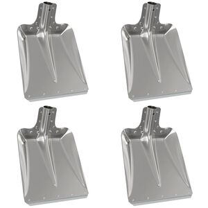 vidaXL Hlava lopaty 4 pcs Strieborn&aacute; 43 x 32,5 cm Hlin&iacute;k
