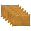 vidaXL Poťah na podložku 6 ks HOUTEN Žlt&aacute; 40 x 60 cm