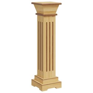 vidaXL &Scaron;tvorcov&yacute; stĺpov&yacute; stojan na rastliny bled&eacute; drevo 17x17x66 cm MDF