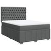 vidaXL Boxspring posteľ s matracom tmavosiv&aacute; 140x190 cm l&aacute;tka