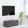 vidaXL TV skrinka, leskl&aacute; siv&aacute; 80x34x30 cm, kompozitn&eacute; drevo