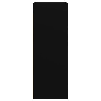 vidaXL Závesná nástenná skrinka čierna 69,5x32,5x90 cm